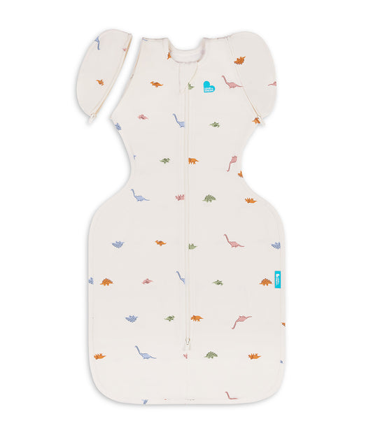 Swaddle Up™ 2-in-1 Transition Bag 1.0 TOG Cotton Cream Dino Snore