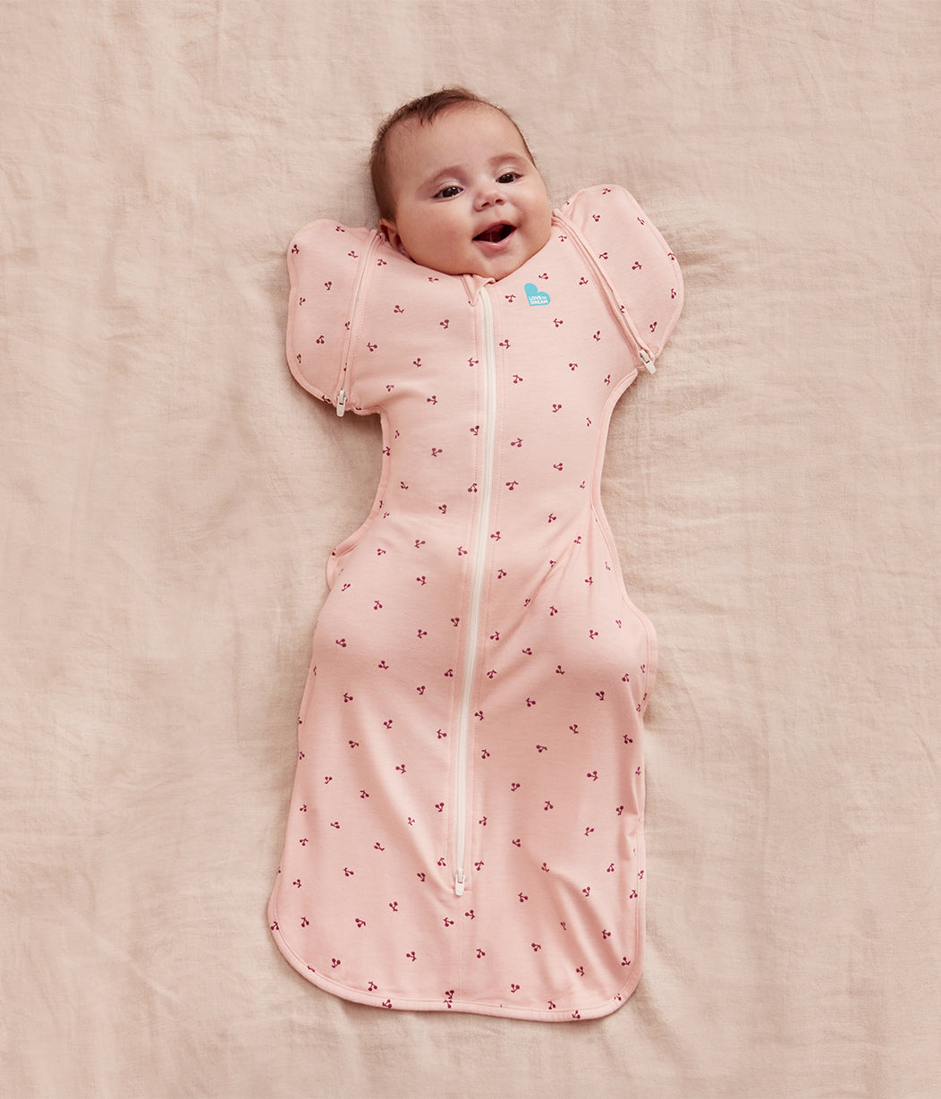 Swaddle Up™ 2-in-1 Transition Bag 1.0 TOG Viscose from Bamboo Blush Cherries