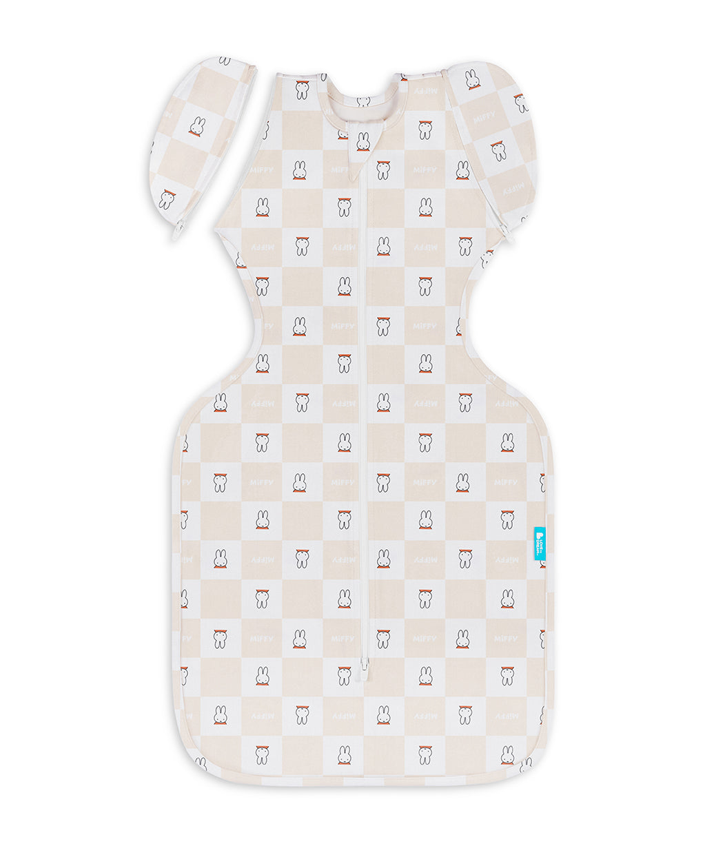Swaddle Up™ 2-in-1 Transition Bag 1.0 TOG Cotton Birch Miffy Checker