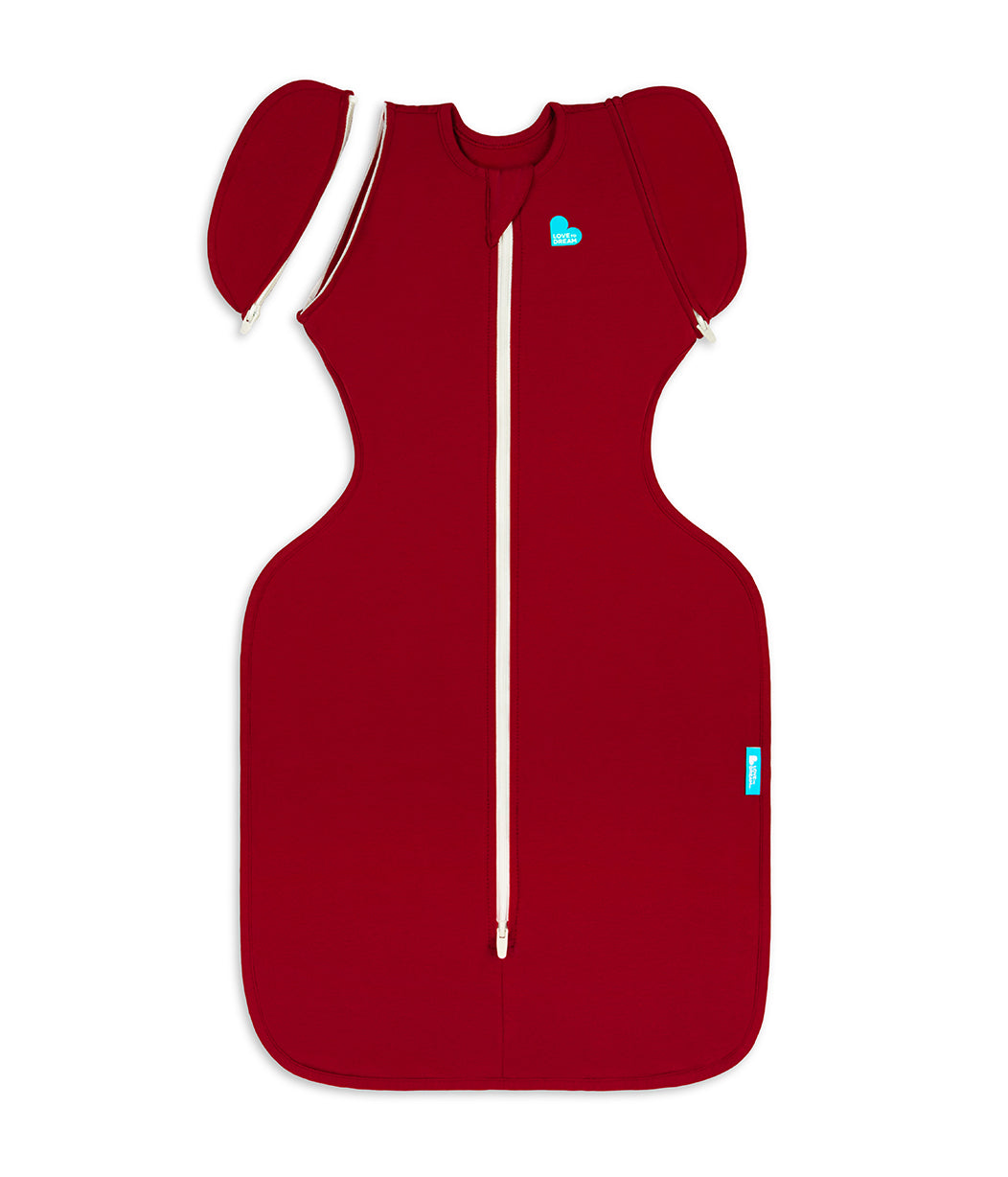 Swaddle Up™ 2-in-1 Transition Bag 1.0 TOG Cotton Maroon
