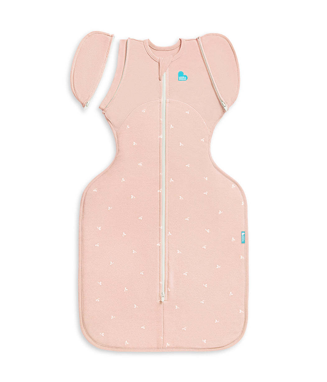 Swaddle Up™ 2-in-1 Transition Bag 1.5 TOG Cotton Fleece Blush Twigs