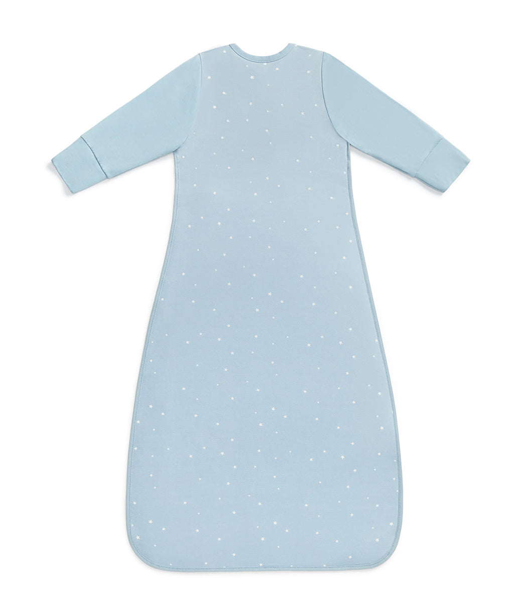 Sleep Bag Long Sleeve 1.0 TOG Cotton Powder Blue Twinkle