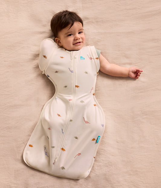 Swaddle Up™ 2-in-1 Transition Bag 1.0 TOG Cotton Cream Dino Snore