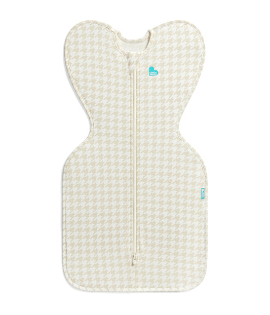 Swaddle Up™ 1.0 TOG Cotton Tan Houndstooth