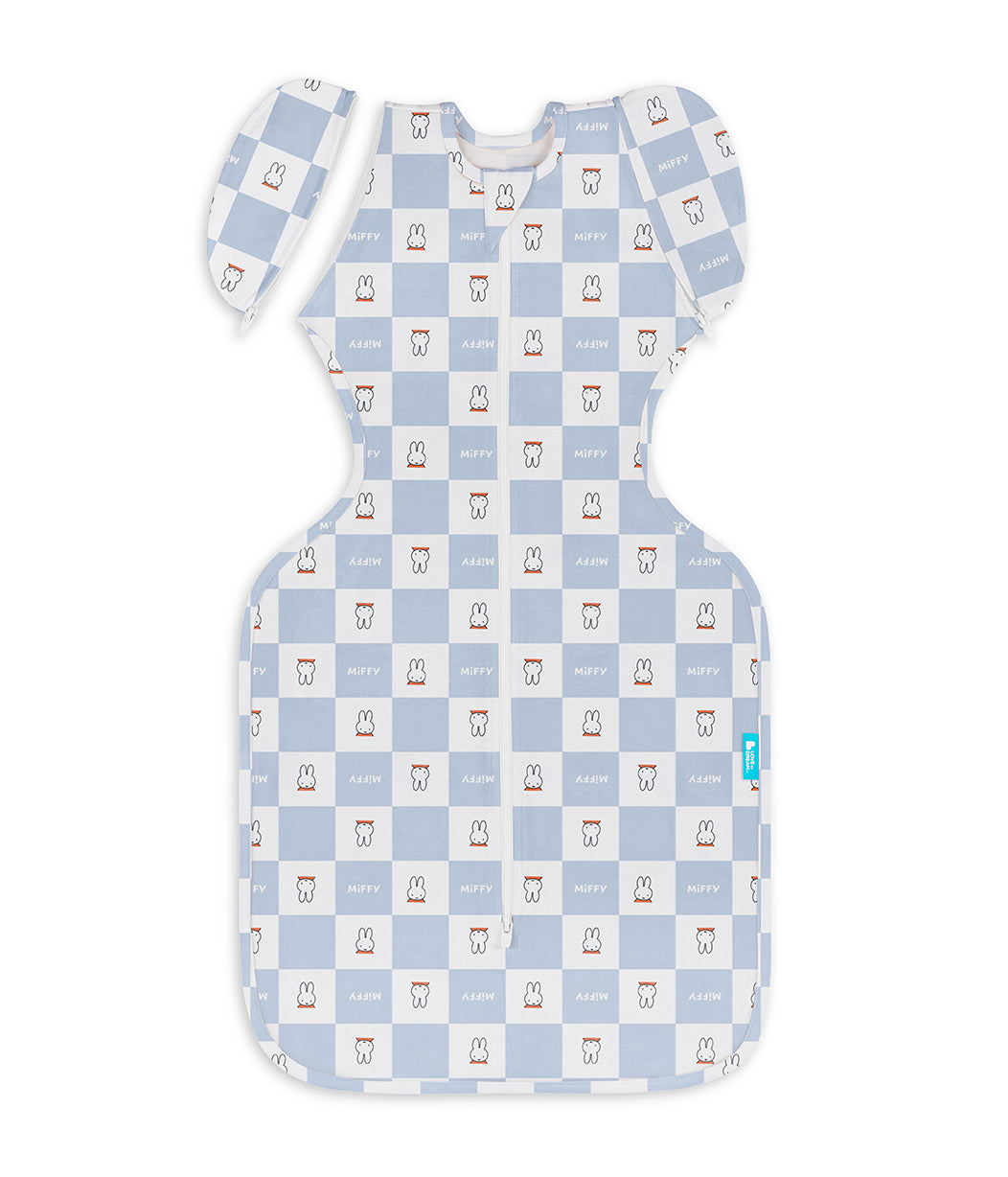 Swaddle Up™ 2-in-1 Transition Bag 1.0 TOG Cotton Blue Miffy Checker