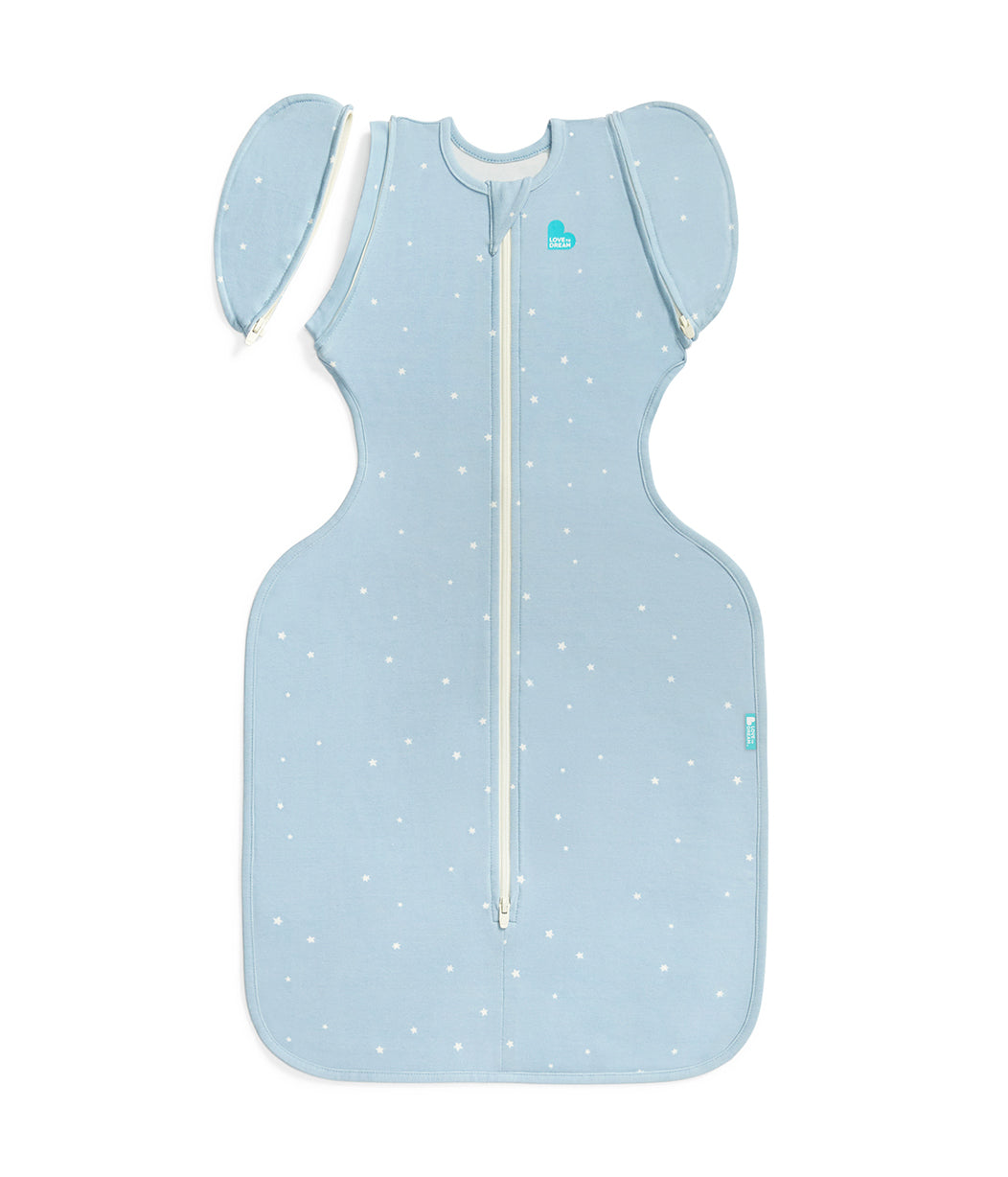 Swaddle Up™ Transition Bag 1.0 TOG Cotton Powder Blue Twinkle