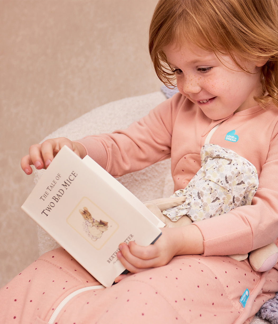 Sleep Bag Long Sleeve 2.5 TOG Cotton Rose Pebbles