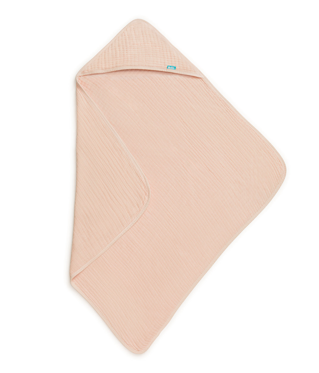 Baby Bath Bundle | Hooded Towel, Wash Cloth | Blush
