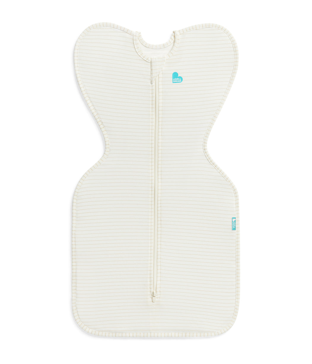 Swaddle Up™ 0.2 TOG Cotton Tan Breton Stripe