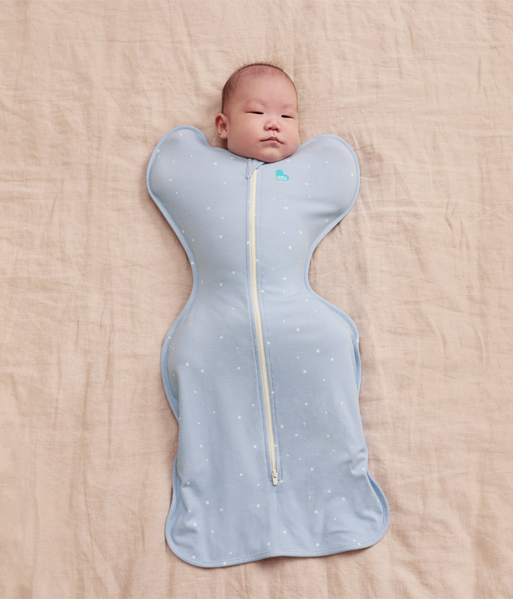 Swaddle Up™ 1.0 TOG Cotton Powder Blue Twinkle