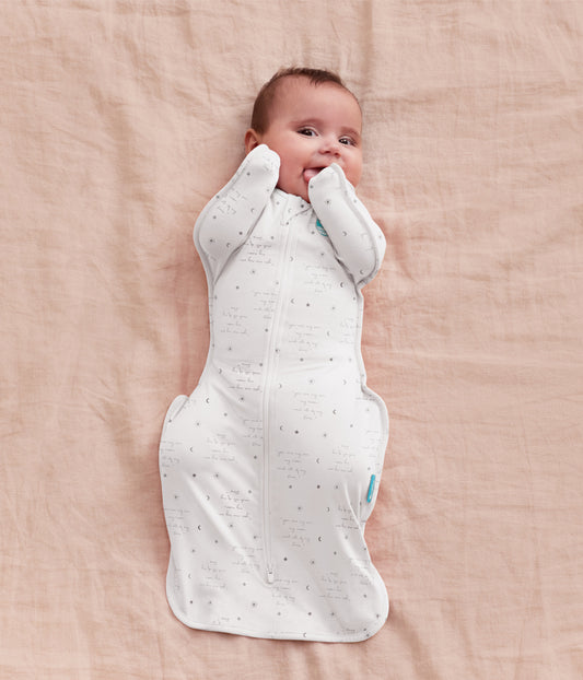 Swaddle Up™ 0.2 TOG Cotton White You Are My