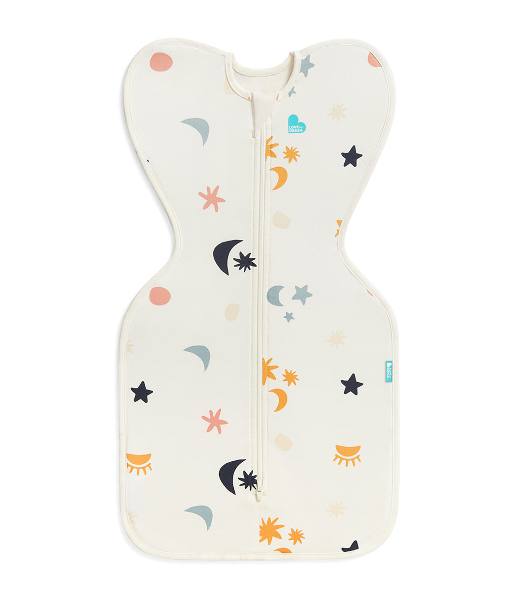 Swaddle Up™ 1.0 TOG Organic Cotton Buff Lunar