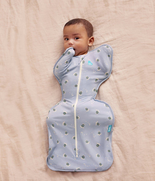 Swaddle Up™ 1.0 TOG Cotton Mist Blue Turtally