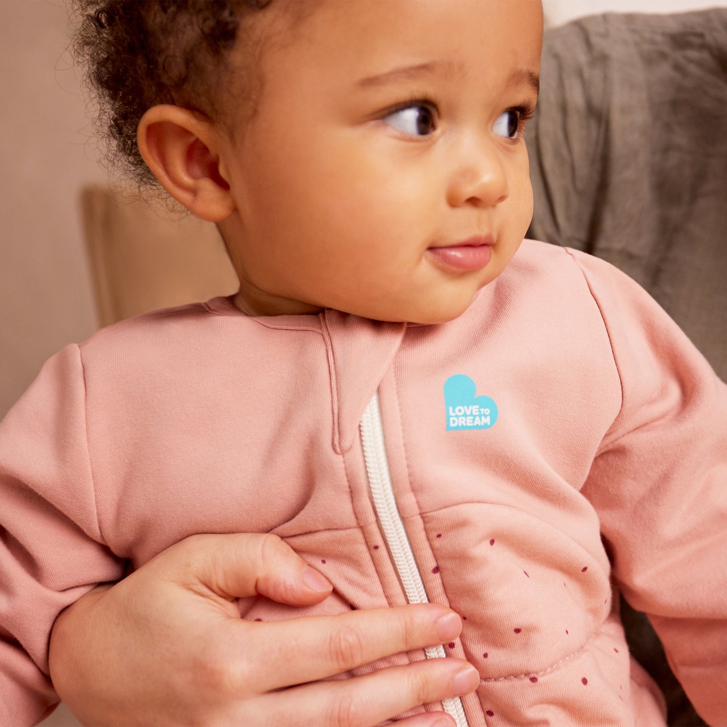 Sleep Bag Long Sleeve 2.5 TOG Cotton Rose Pebbles