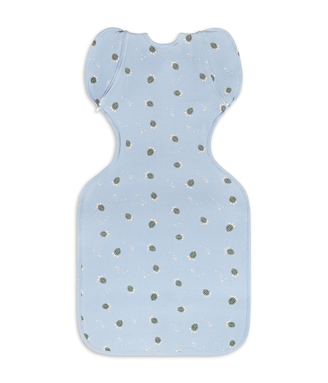 Swaddle Up™ 2-in-1 Transition Bag 1.0 TOG Cotton Mist Blue Turtally