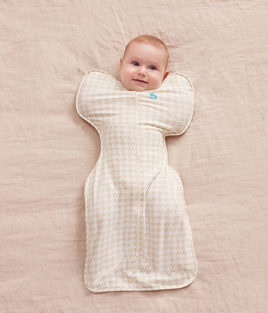 Swaddle Up Starter Bundle 1.0 | 2.5 TOG | Tan Houndstooth | Olive Bees | Oatmeal Bees