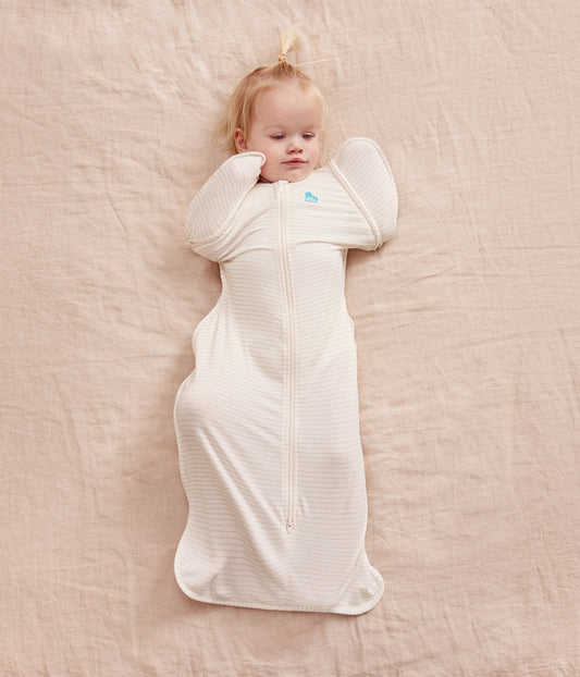 Swaddle Up™ 2-in-1 Transition Bag 0.2 TOG Cotton Tan Breton Stripe