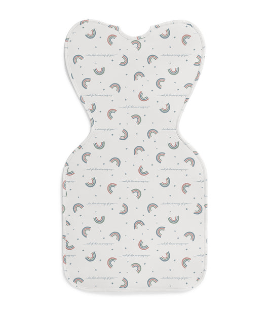Swaddle Up™ 1.0 TOG Cotton White Rainbow Dream