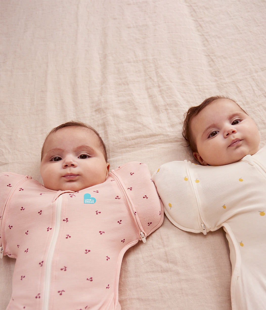 Swaddle Up™ 2-in-1 Transition Bag 1.0 TOG Viscose from Bamboo Blush Cherries