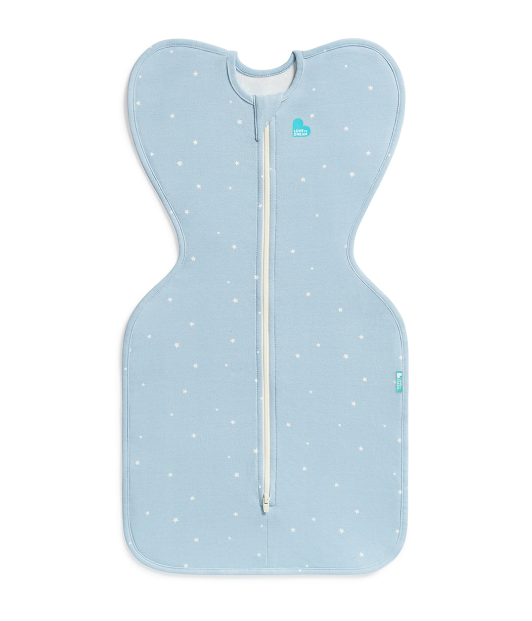 Swaddle Up™ 1.0 TOG Cotton Powder Blue Twinkle