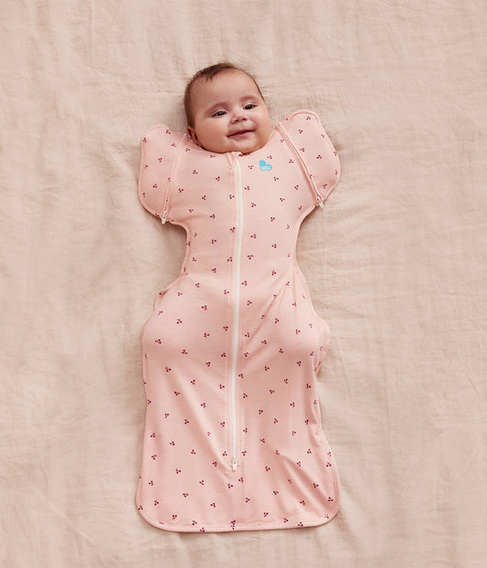 Swaddle Up™ 2-in-1 Transition Bag 1.0 TOG Viscose from Bamboo Blush Cherries