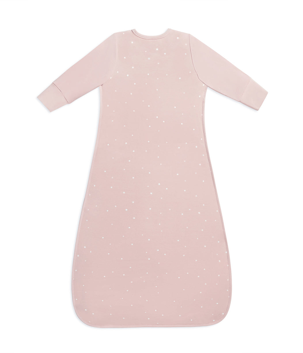 Sleep Bag Long Sleeve 1.0 TOG Cotton Powder Pink Twinkle