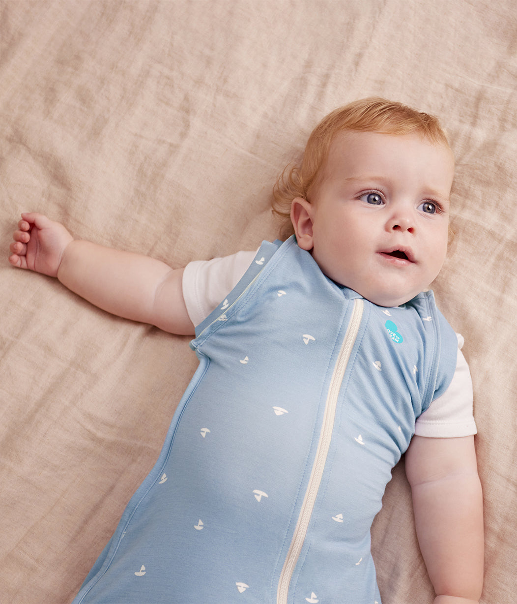 Swaddle Up™ Transition Bag 1.0 TOG Viscose from Bamboo Mist Blue Boats